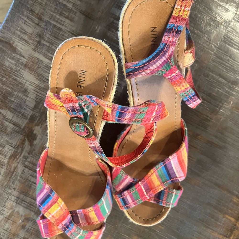 Nine West Multicolor Strappy Sandals